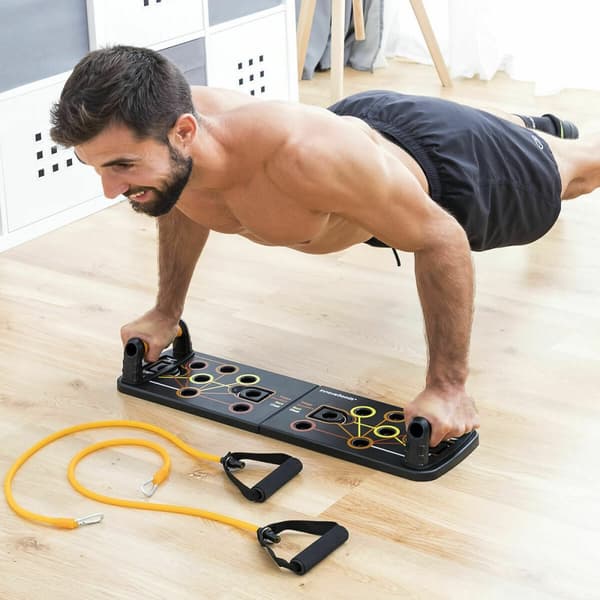 Pack Push-Up Push-Up Bræt og Sæt med modstandsbånd med tilbehør og træningsvejledning InnovaGoods