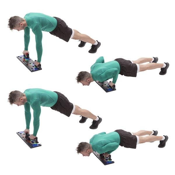 PU10 RÖD MULTIFUNKTIONELL Push-UP BOARD HMS