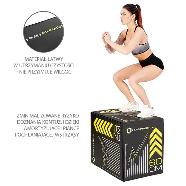 PYB01 BLØD PLYOMETRISK BOX 750x600x500MM HMS PREMIUM