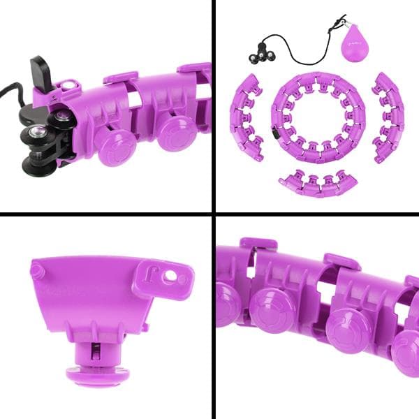HHW12 PLUS STØRRELSE HULA HOPPE VIOLET MED BOLT OG HMS VÆGT