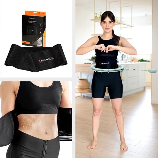 HULA HOP MAGNETISK GRÖN HHM14 SET MED HMS COUNTER + SLIMMING BELTE BR163 SVART