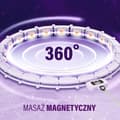 Miniatyrbild 6 av 11: VIOLET HHM14 MAGNETISK HULA HOPP SET MED HMS BÄNK + BR163 SVART SLIMNINGSBÄL
