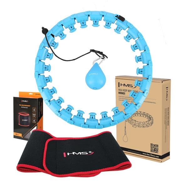 HULA HOP SET HHW01 SININEN ULKOISTEN JA HMS-PAINOILLA + BR163 PUNAINEN VYÖ