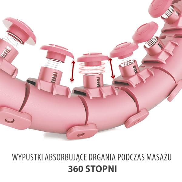 HULA HOPPSET HHW01 ROSA MED PROJEKTIONER OCH HMS VIKT + BR163 RÖTT BÄLTE