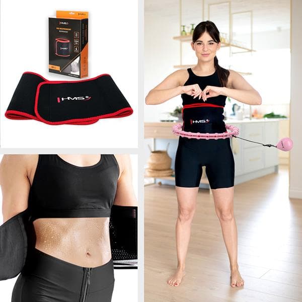 HULA HOP SET HHW02 VAALEANPINKI ULKOISTEN JA HMS-PAINOILLA + BR163 PUNAINEN VYÖ