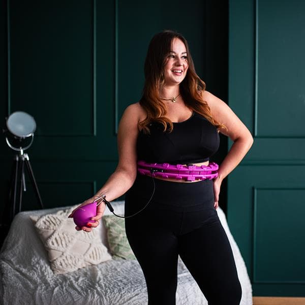 HULA HOP SETTI HHW12 VIOLETTI ULKOISTEN JA HMS-PAINOILLA + VYHNÄ BR163 MUSTA PLUS KOKO