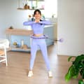 Pikkukuva 3 / 11: HULA HOP SETTI OHA02 VIOLETTI ULOTTEILLA JA PAINO ONE FITNESS + VYÖ BR160