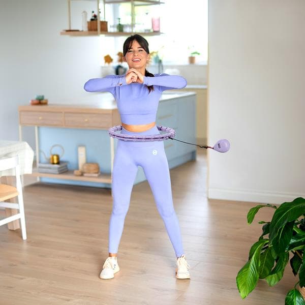 HULA HOP SETTI OHA02 VIOLETTI ULOTTEILLA JA PAINO ONE FITNESS + VYÖ BR160