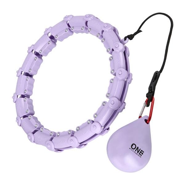 HULA HOP SETTI OHA02 VIOLETTI ULOTTEILLA JA PAINO ONE FITNESS + VYÖ BR160
