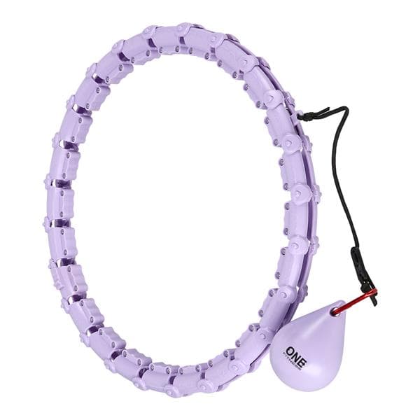 HULA HOP SETTI OHA02 VIOLETTI ULOTTEILLA JA PAINO ONE FITNESS + VYÖ BR160