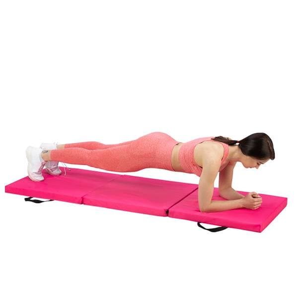 MGS02 PINK foldbar GYMNASTISK MADRAS 1800x600MM HMS PREMIUM