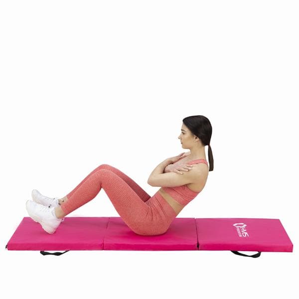 MGS02 PINK foldbar GYMNASTISK MADRAS 1800x600MM HMS PREMIUM