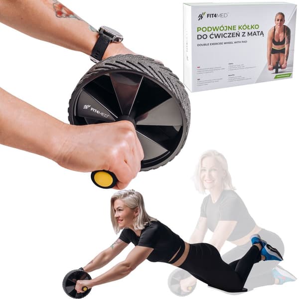 Maghjul för magövningar CrossFit-rulle