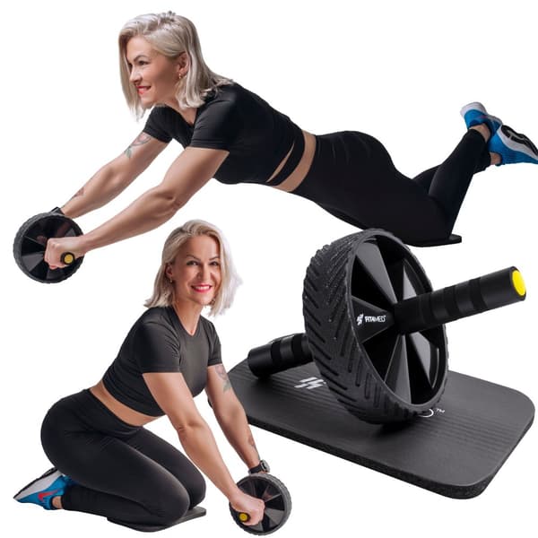 Maghjul för magövningar CrossFit-rulle