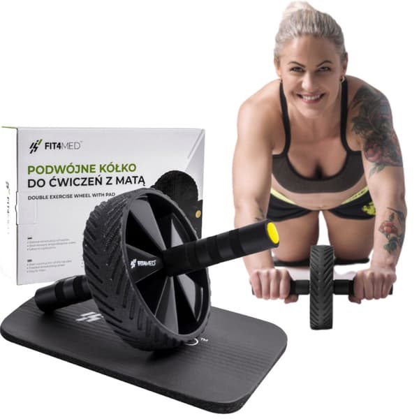 Maghjul för magövningar CrossFit-rulle