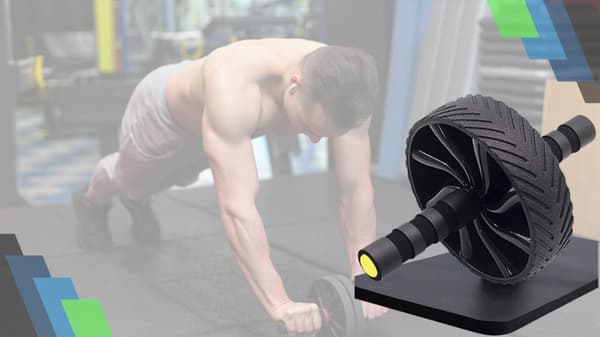 Maghjul för magövningar CrossFit-rulle