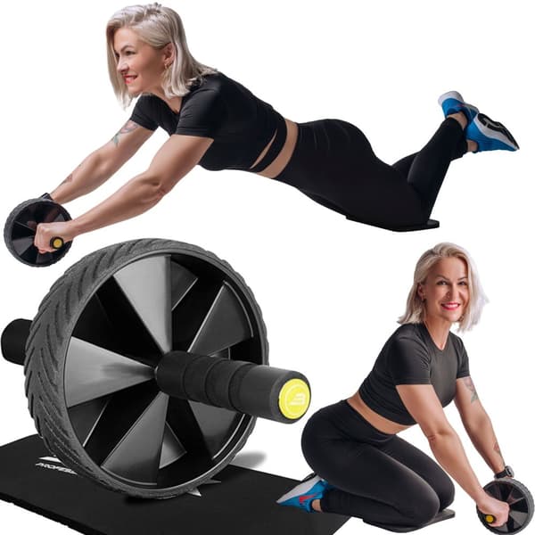 Maghjul för magövningar CrossFit-rulle