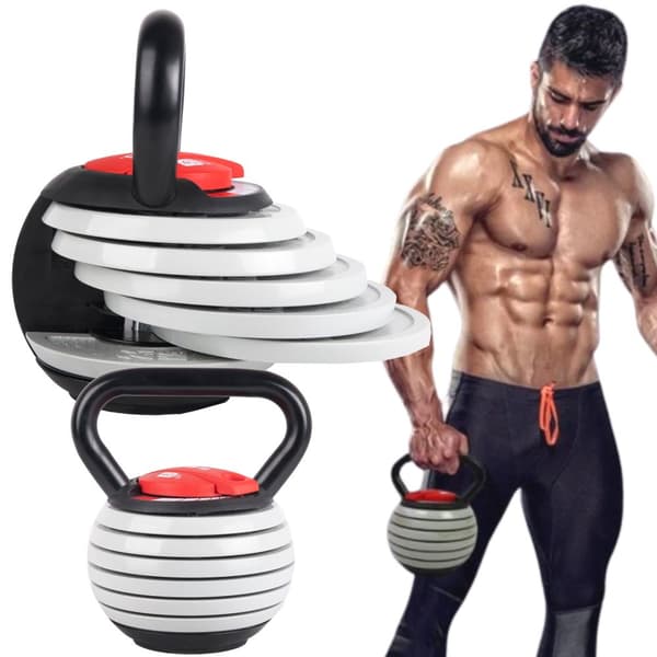 KETTLEBELL-boll Gjutjärn Justerbar Hantel 3.5-18.1