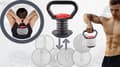 Miniatyrbild 8 av 11: KETTLEBELL-boll Gjutjärn Justerbar Hantel 3.5-18.1