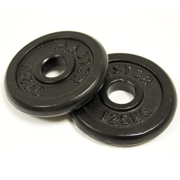 Støbejernsvægte 2 x 1,25 kg MASTER