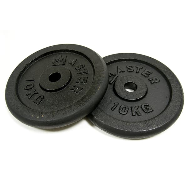 Gjutjärnsvikter 2 x 10 kg MASTER