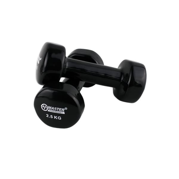 Hantlar vinylhantlar 2 x 2,5 kg MASTER