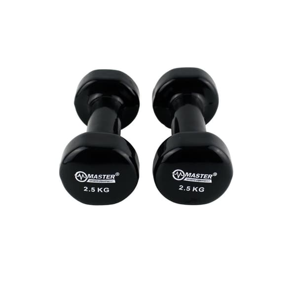 Hantlar vinylhantlar 2 x 2,5 kg MASTER