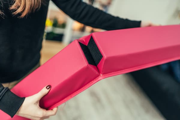 Hopfällbar balansbom gymnastik MASTER 240 cm EVA - rosa