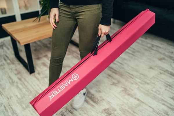 Hopfällbar balansbom gymnastik MASTER 240 cm EVA - rosa
