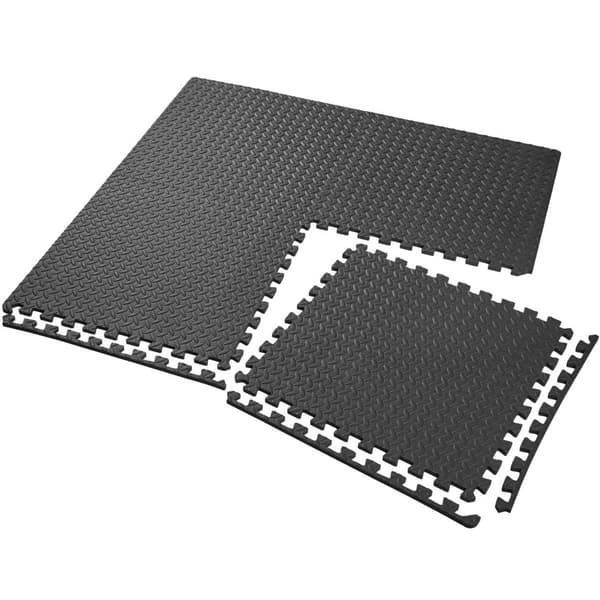 Träningsmatta 12-pack - svart
