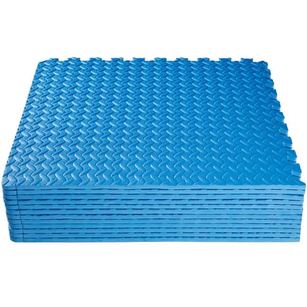 Träningsmatta 12-pack - blå