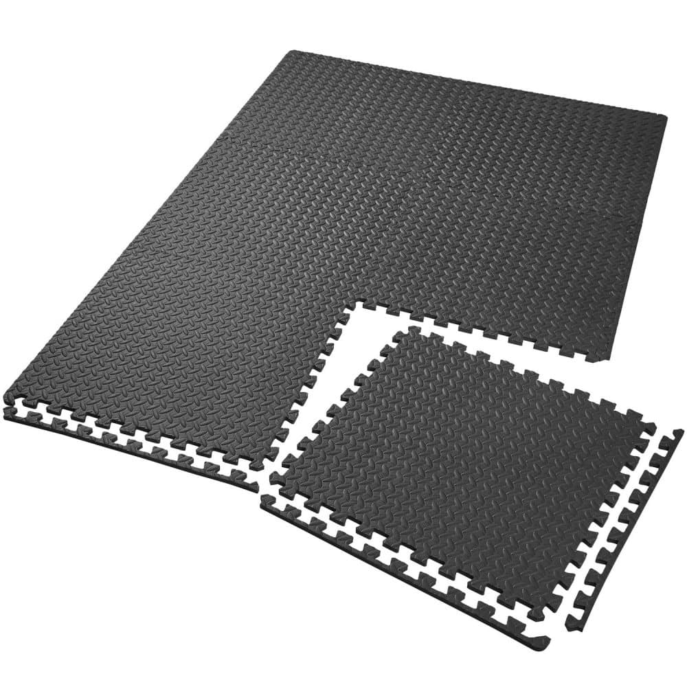 Träningsmatta 6-pack - svart