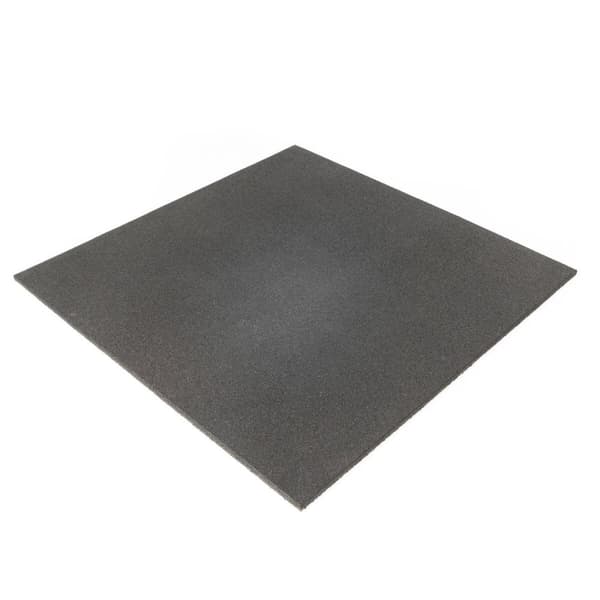 Gummigulv 1x1m lige kanter, 15 mm, JTC Power