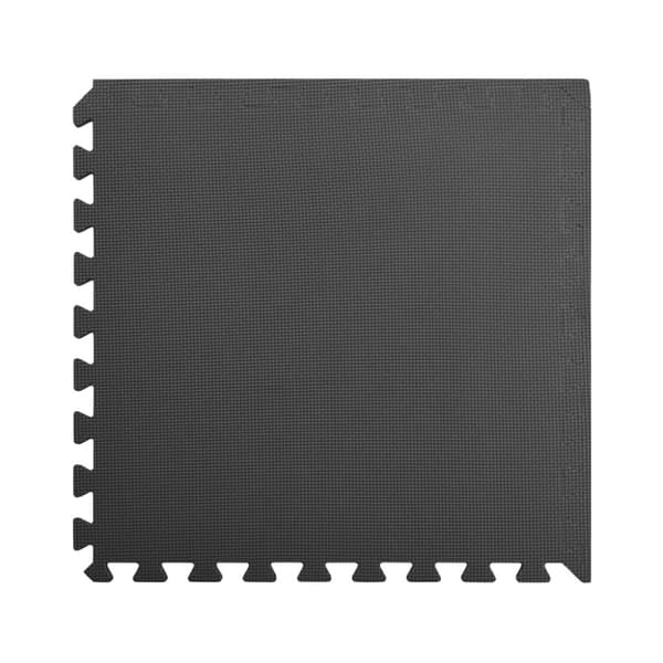 vidaXL gulvmåtter 12 stk. 4,32 ㎡ EVA-skum sort