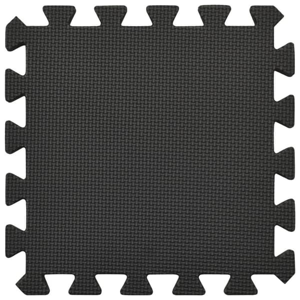 vidaXL gulvmåtter 54 stk. 4,86 ㎡ EVA-skum sort