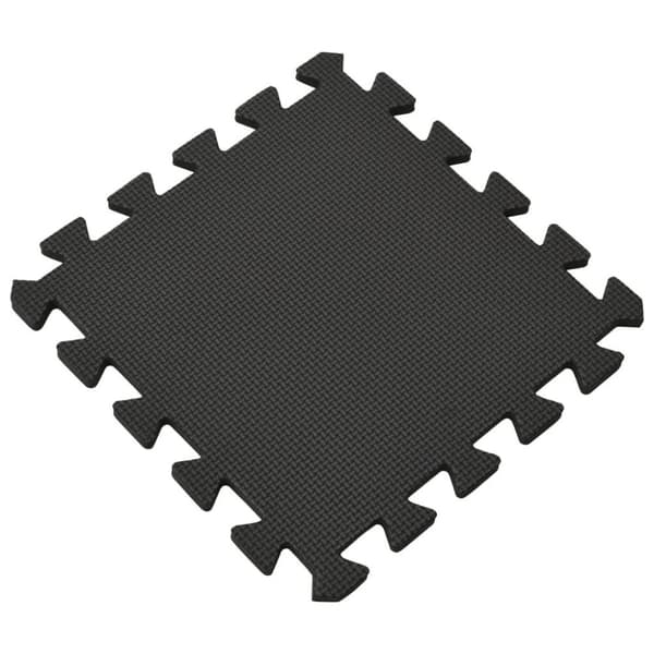 vidaXL gulvmåtter 54 stk. 4,86 ㎡ EVA-skum sort