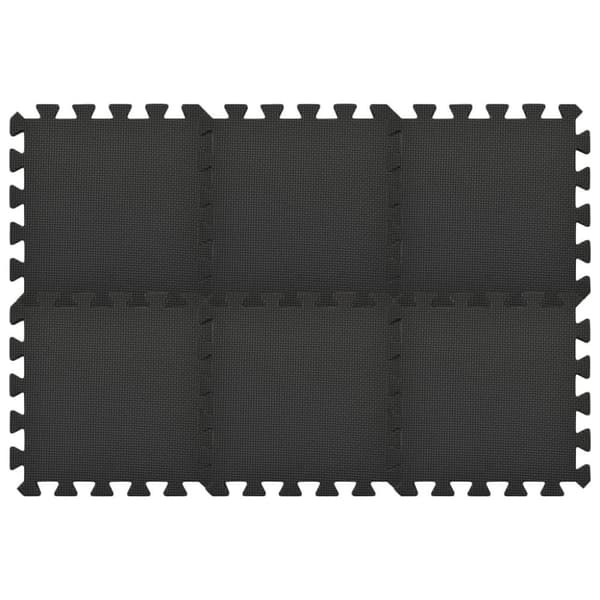 vidaXL Gulvmatter 54 stk 4,86 ㎡ EVA-skum svart