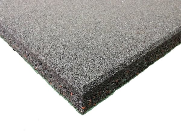 Ergotile Quad C1, 1000 x 1000 x 15 mm - Sort
