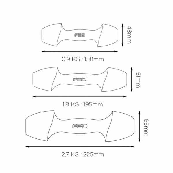 Hantlar Xiaomi FED 0,9 kg