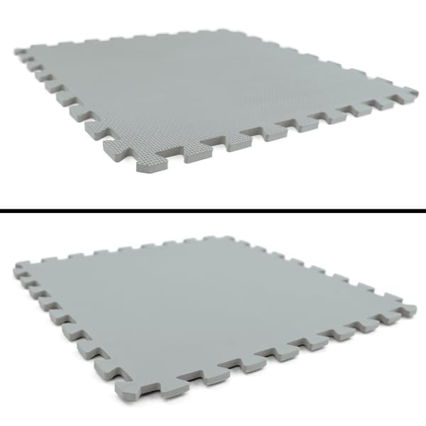 Träningsutrustning för sportgolv - 50 x 50 cm - 8 stycken - grå