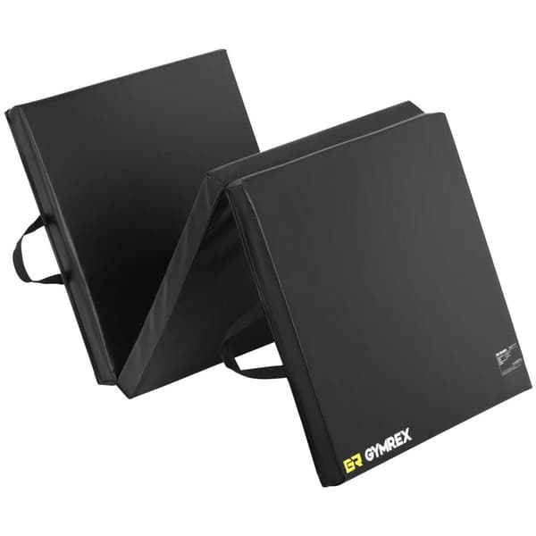 Gymrex Vikbar gymnastikmatta - 180 x 60 x 5 cm - svart