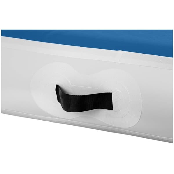 Gymrex Uppblåsbar gymnastikmatta - 500 x 100 x 20 cm - blå och vit