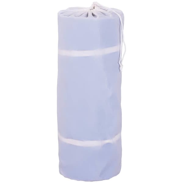 Gymrex Uppblåsbar gymnastikmatta - 500 x 100 x 20 cm - blå och vit
