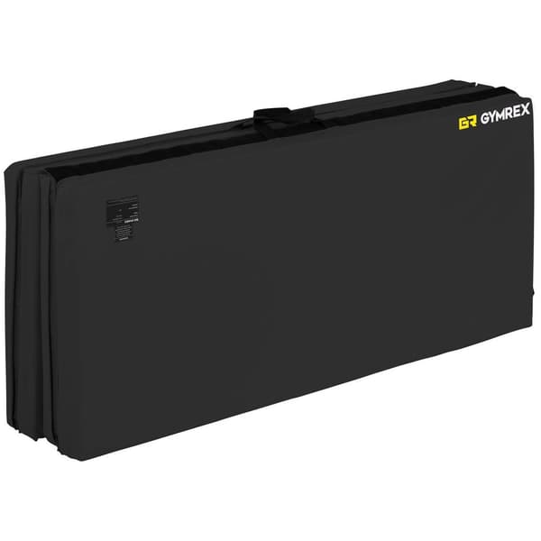 Gymrex Vikbar gymnastikmatta - 200 x 120 x 5 cm - Svart - Bärvikt 170 kg