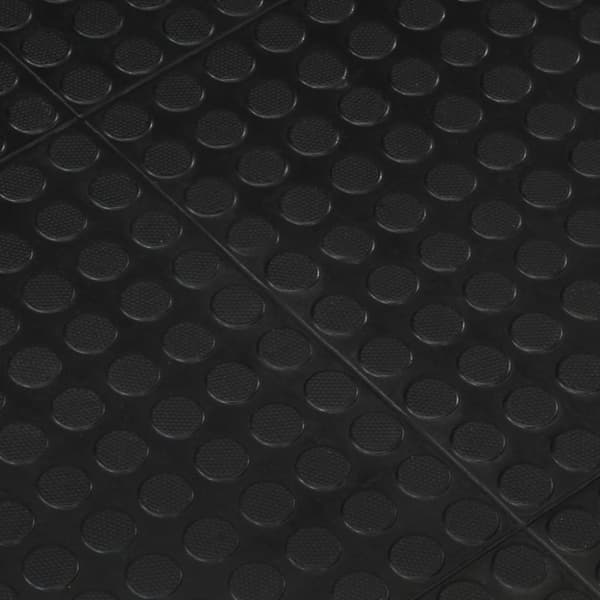 vidaXL gulvmåtte 90x120 cm 12 mm gummi sort