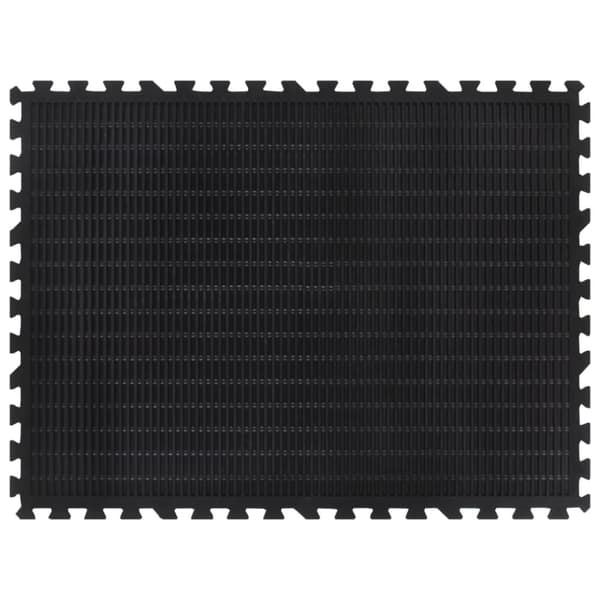 vidaXL Golvplatta gummi svart 12 mm 90x120 cm