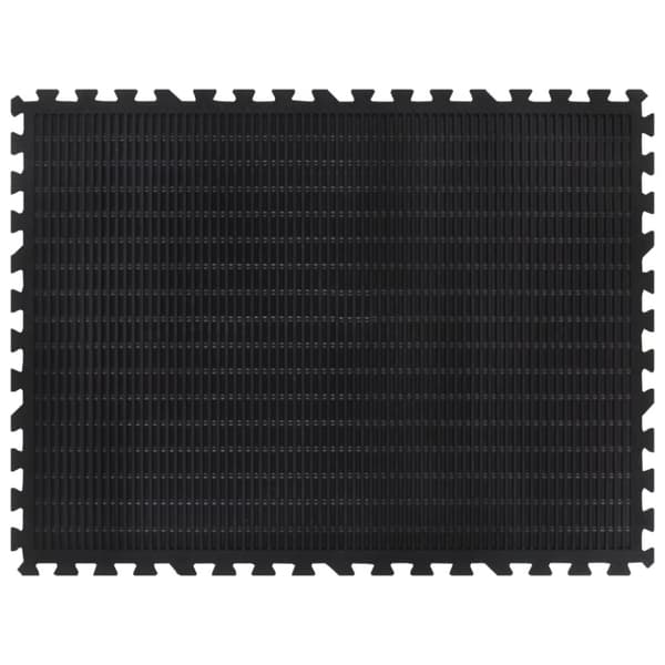 vidaXL Golvplatta gummi svart 12 mm 90x120 cm -  Mattor för träningsutrustning