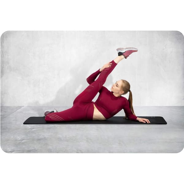 Tjock träningsmatta 183 x 60 cm Neo-Sport - 192300 svart