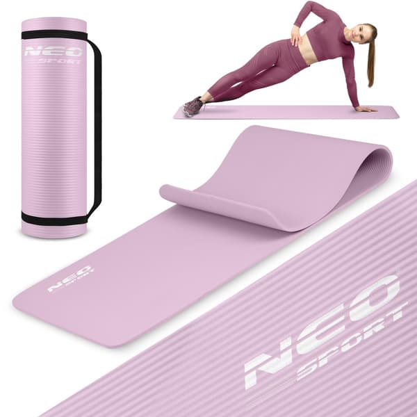 Träningsmatta 183 x 60 x 1 cm Neo-Sport - 192201 lila