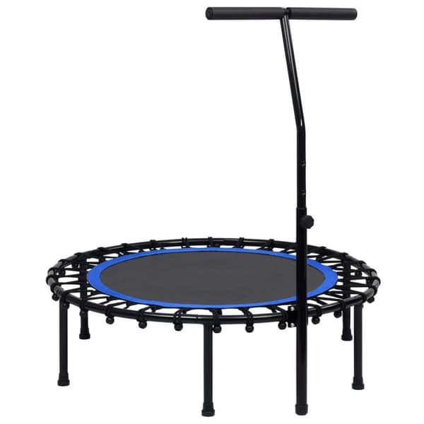 vidaXL fitnesstrampolin med håndtag og sikkerhedspude 102 cm